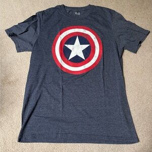 Marvel Dark Blue Captain America Shield Tee